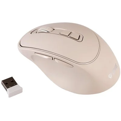 Мышка YENKEE YMS 2080BG Slider Wireless Beige (45019321), фото №2