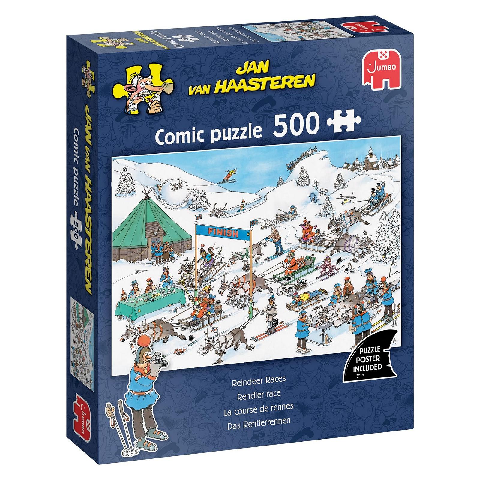 Пазл Jan van Haasteren Reindeer Race 500 деталей, фото №1