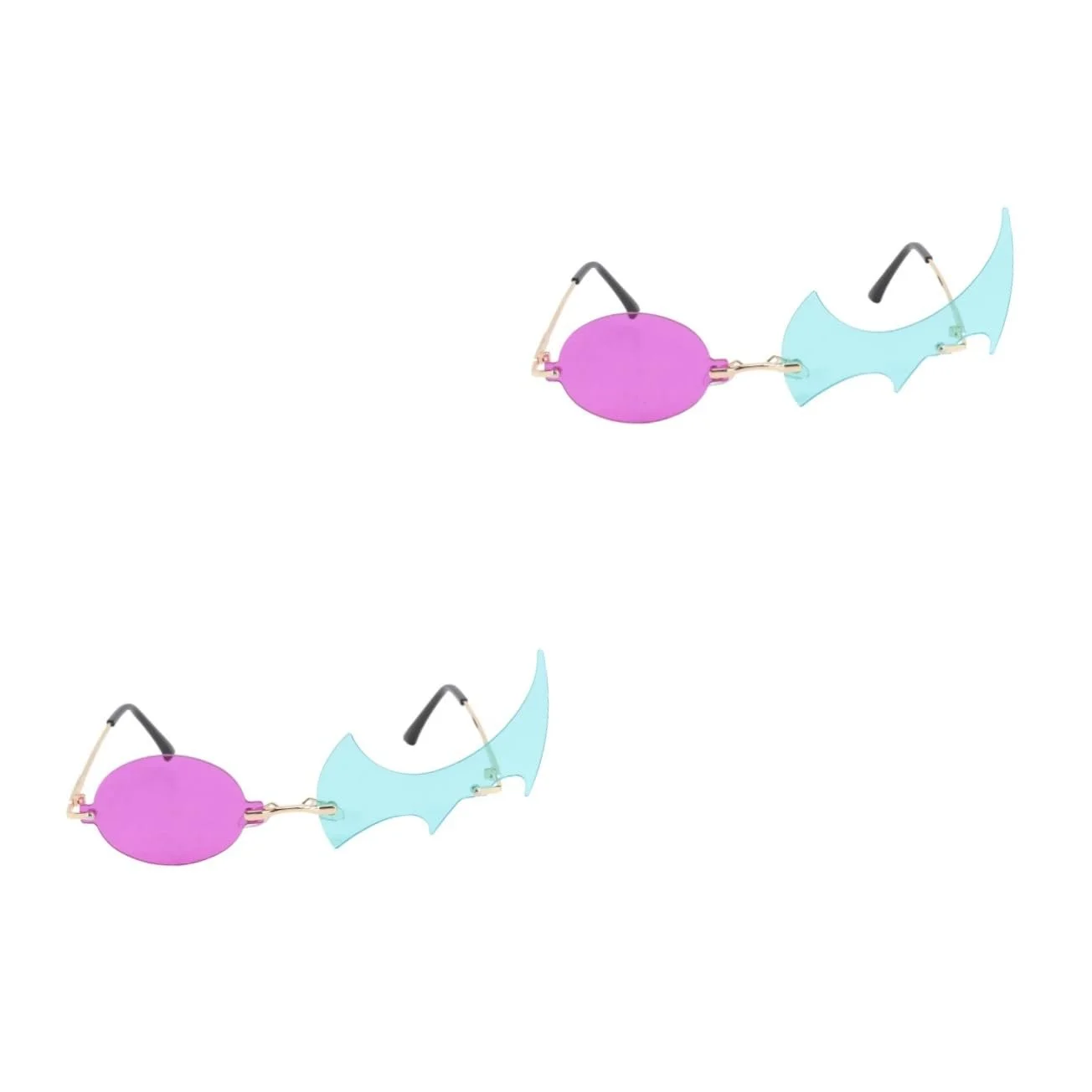 Солнцезащитные очки WRITWAA Без оправы Огни волны PC и металл Зеленый, фото №1