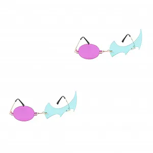 Солнцезащитные очки WRITWAA Без оправы Огни волны PC и металл Зеленый - Фото 1