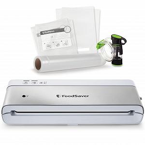 Вакуумний пакувальник FoodSaver Compact VS0100X Сріблястий з білими вставками synthetic.ua - Фото 1