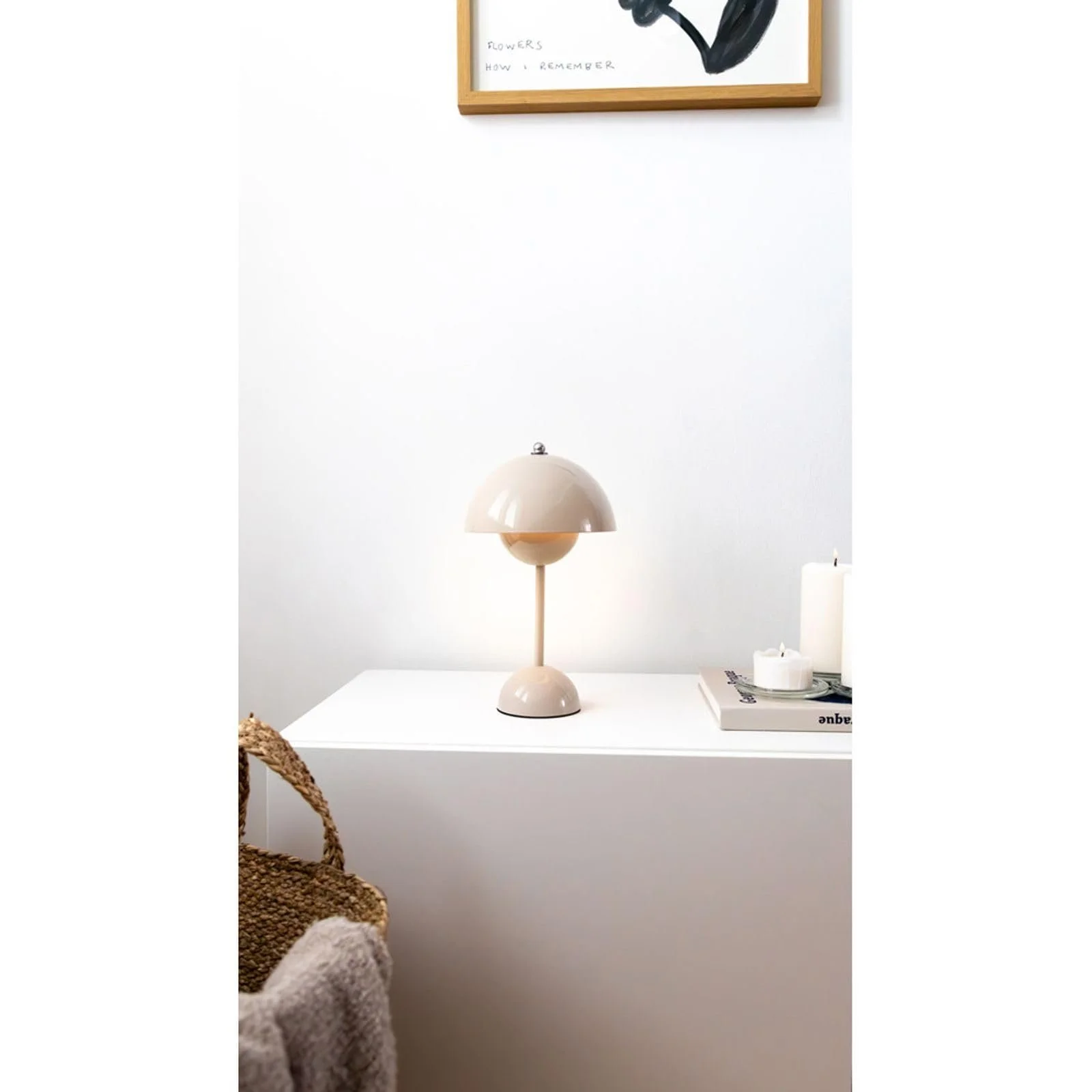 Настільна лампа BURI Wireless Metal LED Touch USB 18х30 см Mushroom, фото №4