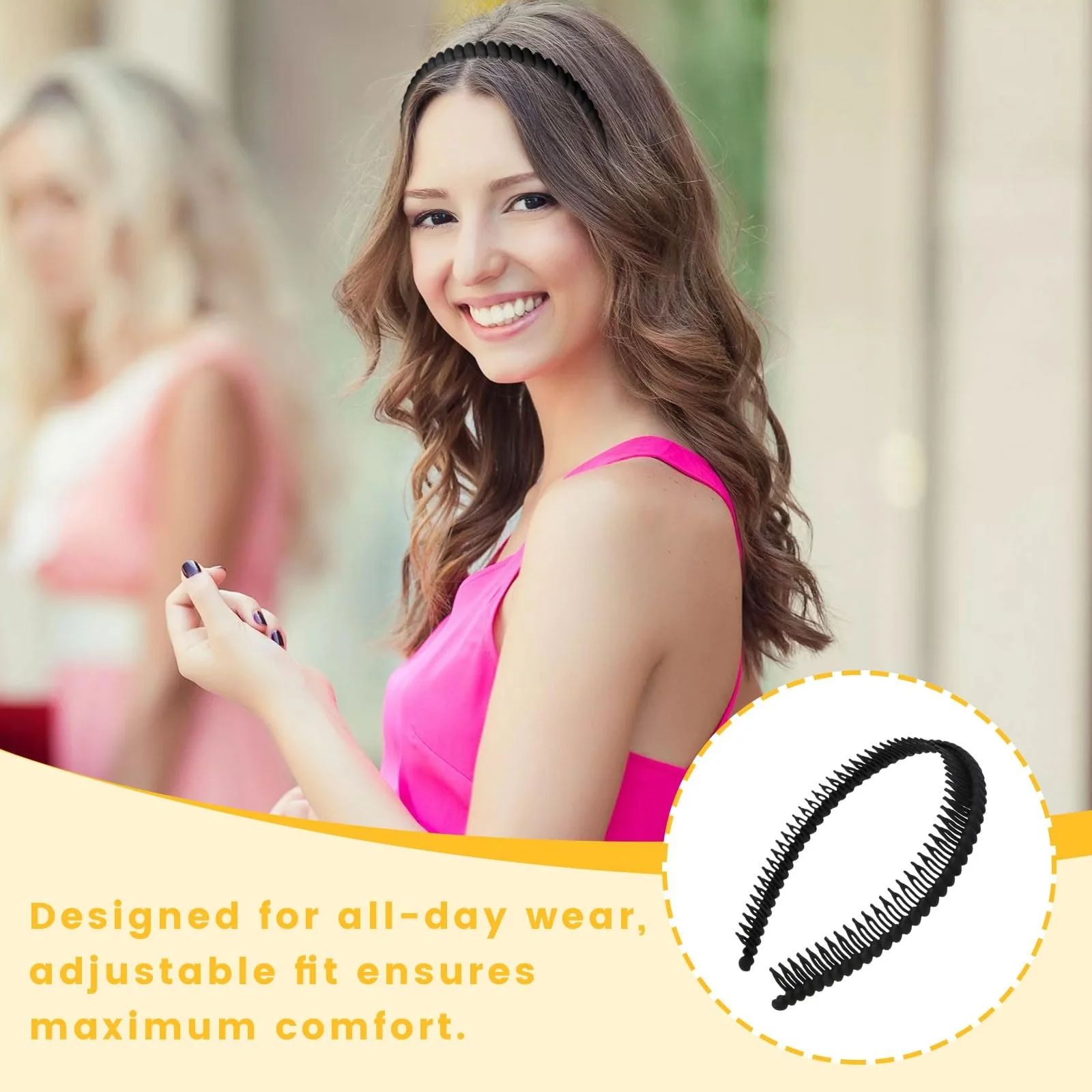 Обруч VelvetGlow з зубчиками для жінок, нековзкий, фото №6 Обруч VelvetGlow з зубчиками для жінок, нековзкий, фото №6