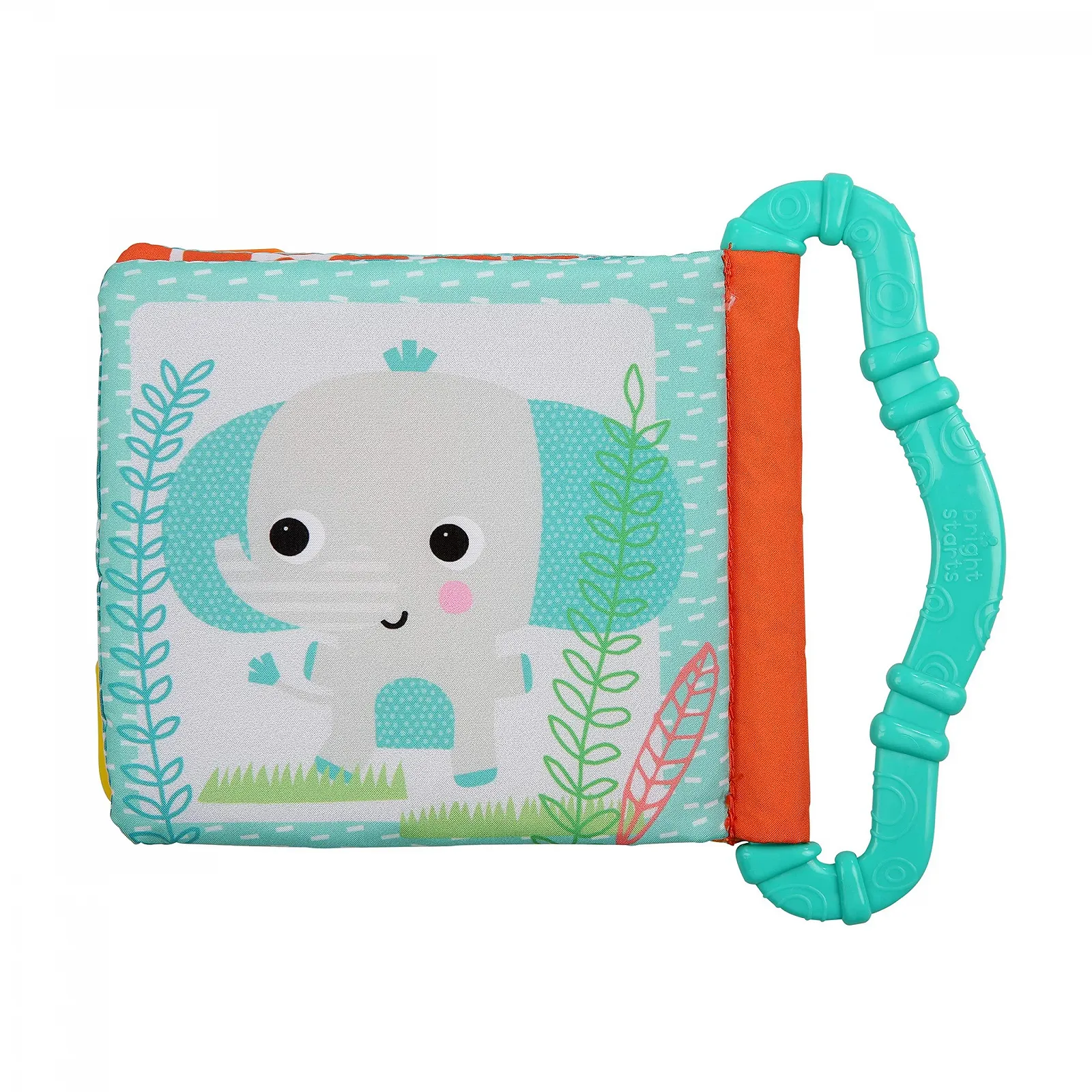 Тканинна книжка Bright Starts з ефектом шелестіння та кутиками-прорізувачами для заспокоєння ясен, 3 місяці +, фото №2