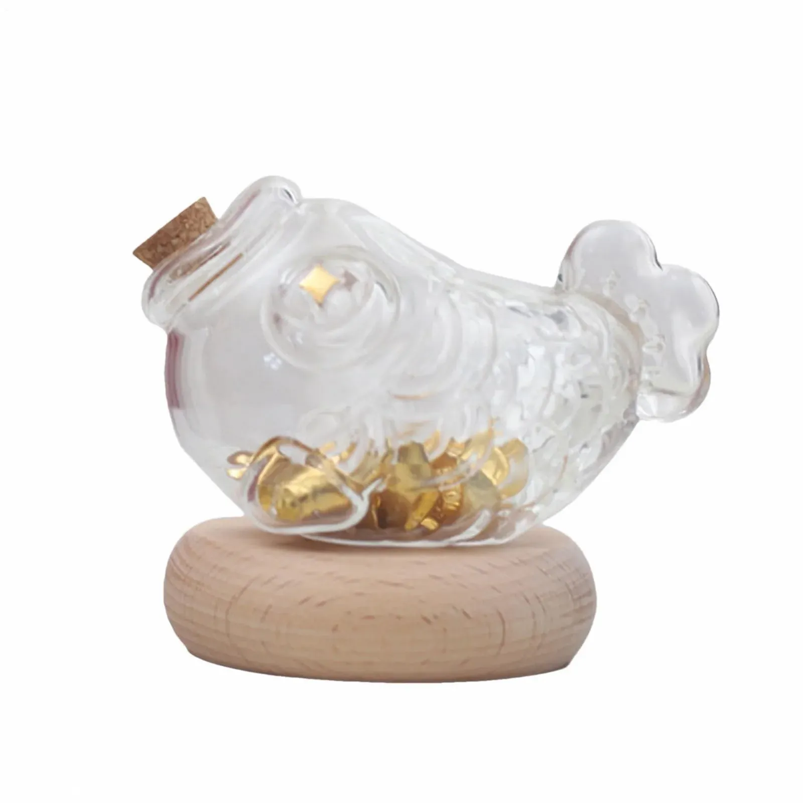 Скарбничка Скляна Прозора у формі банки, фото №1