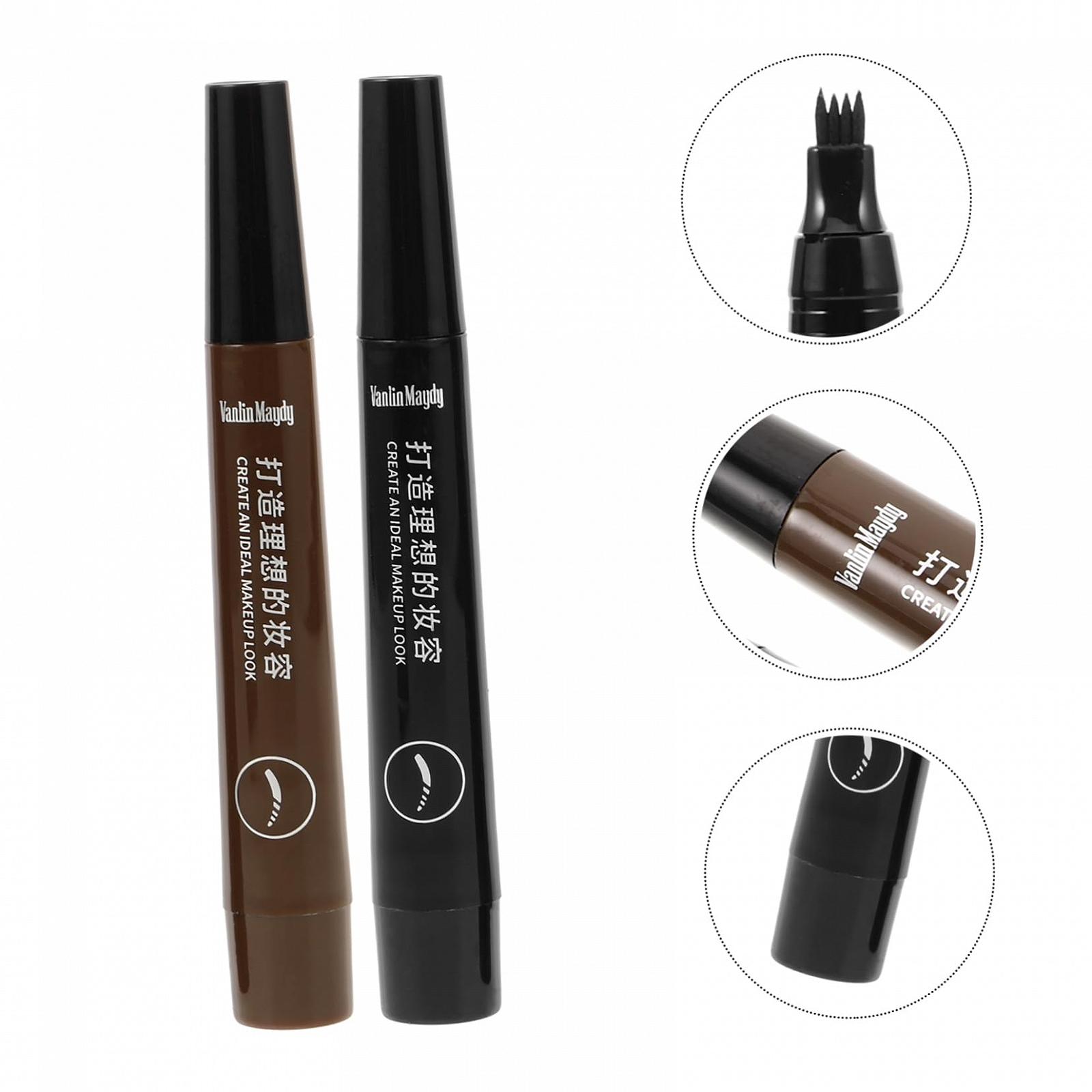 Олівець MERRYHAPY Flüssig Black для брів Vierzackiger 4 штуки, фото №2