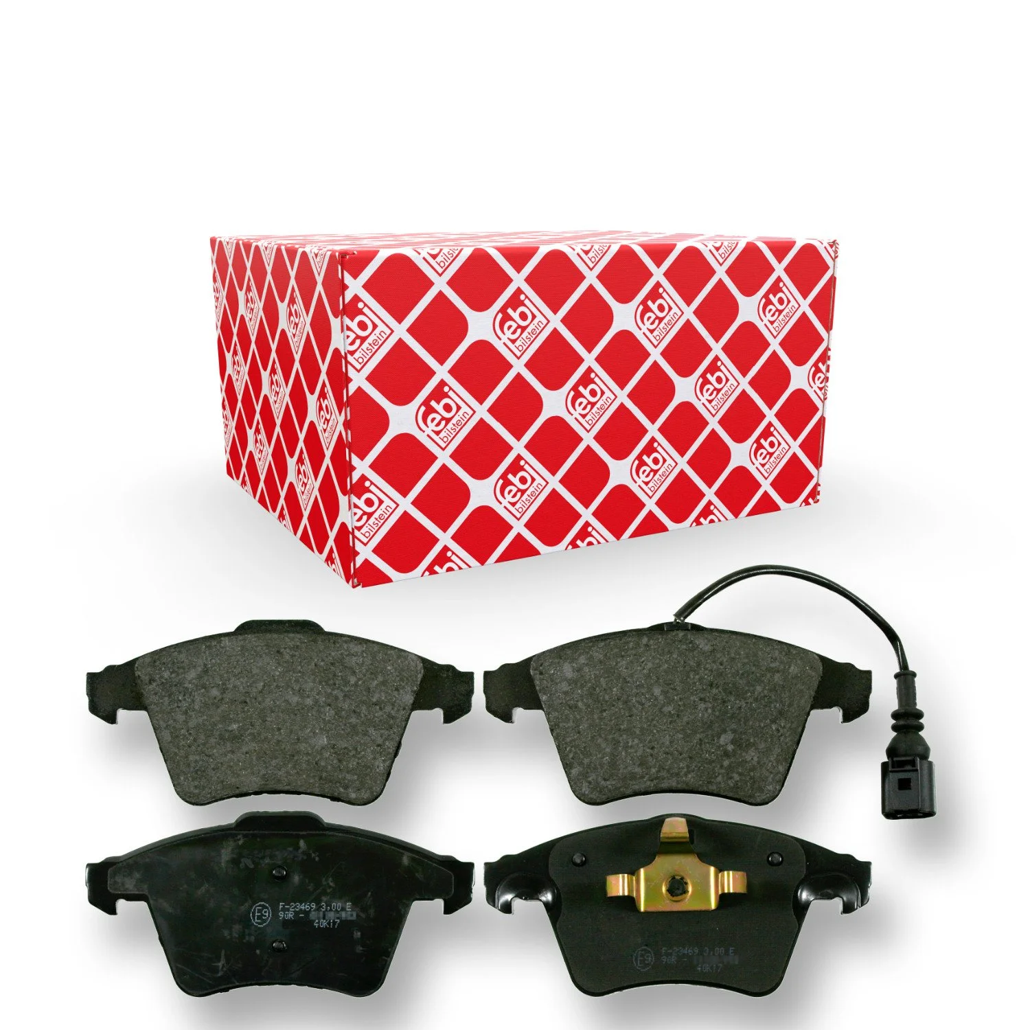 Комплект гальмівних колодок, дискові гальма FEBI BILSTEIN 16465 передній міст для VW, фото №1