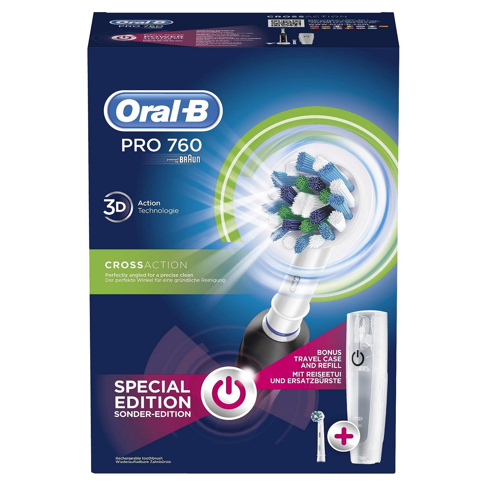Зубна щітка Rotating-oscillating Oral-B PRO 760 Black, фото №4