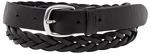 Ремень Levi's Женский плетеный, Regular Black, One Size, черный - Фото 1