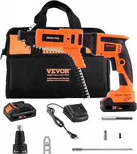 Шурупокрут для гіпсокартону VEVOR Чорно-помаранчева - Фото 1