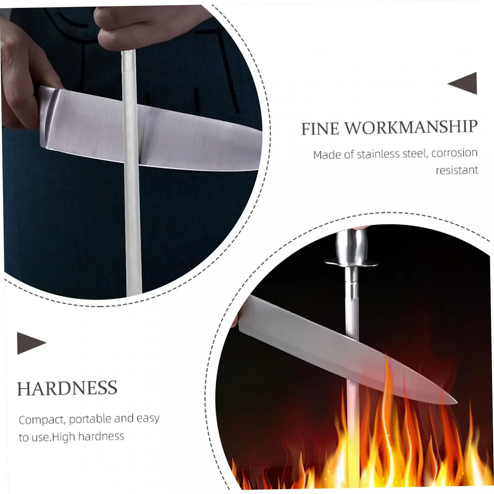 Мусат Mobestech Ergonomic Sharpening Rod нержавеющая сталь, фото №3