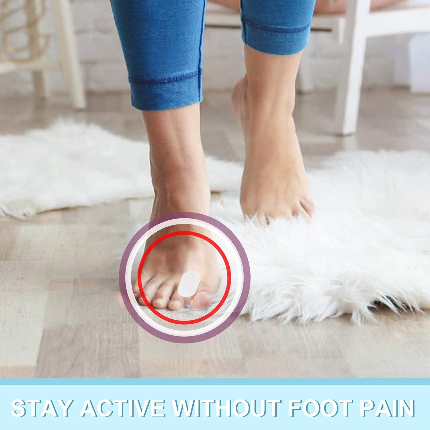 Роздільники для пальців ніг 2 пари (товщина 1/2") Силіконові, фото №7