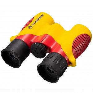 Бинокль Bresser Junior 8810625 6x21 Черный/Красный/Золотой с резиновым покрытием, диоптрийной компенсацией, средним приводом и ремнем для переноски synthetic.ua - Фото 1
