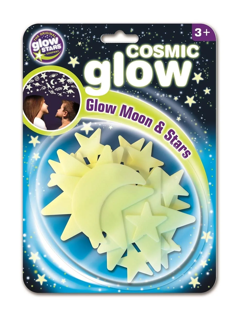 Наклейка на стіну The Original Glow Stars Company Brainstorm B8600 Cosmic Glow Moon and Stars, фото №1 Наклейка на стіну The Original Glow Stars Company Brainstorm B8600 Cosmic Glow Moon and Stars, фото №1
