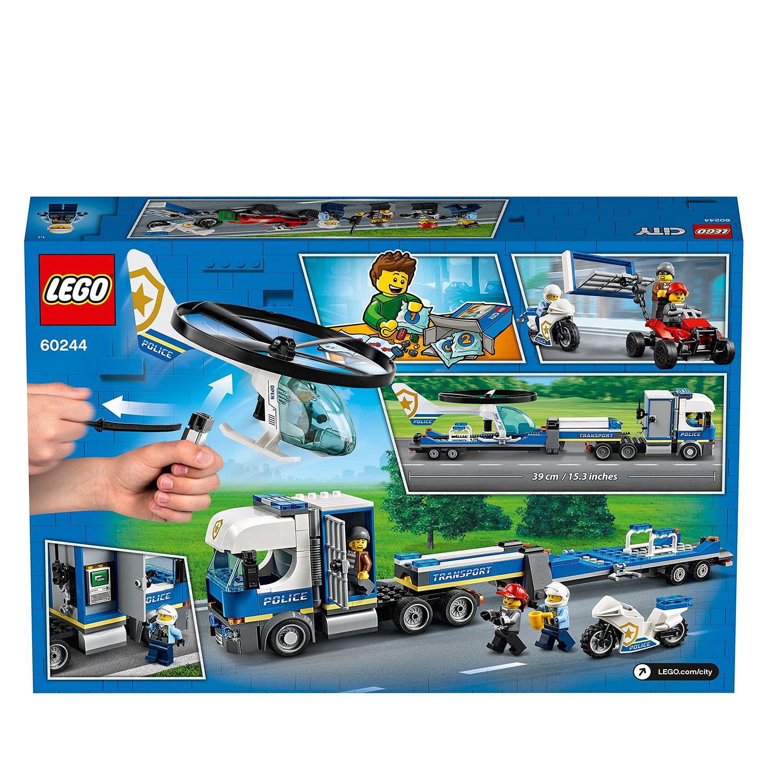 Конструктор Lego City 60244 Полицейский Вертолет Транспортер, фото №8