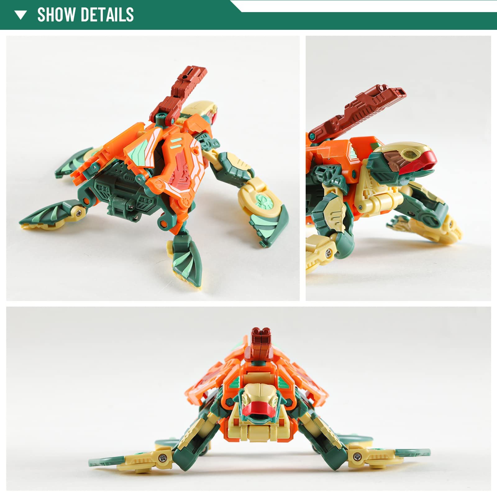 Игрушка-трансформер 52TOYS Beastbox Series Черепаха, разноцветная, фото №3