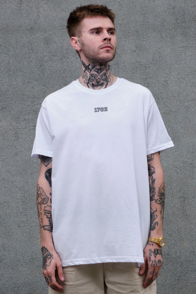 Оверсайз футболка з принтом Without century white, фото №3