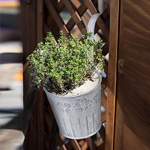 Подвесные горшки Yardwe Vintage металлические 5 шт. synthetic.ua - Фото 1