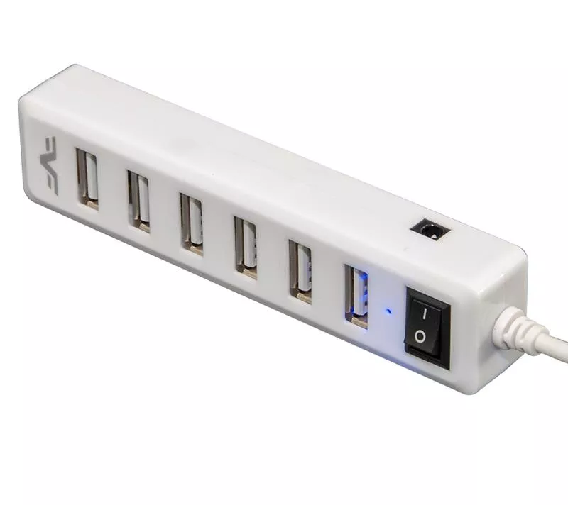 Концентратор USB 2.0 Frime 7хUSB2.0 White (FH-20041), фото №2
