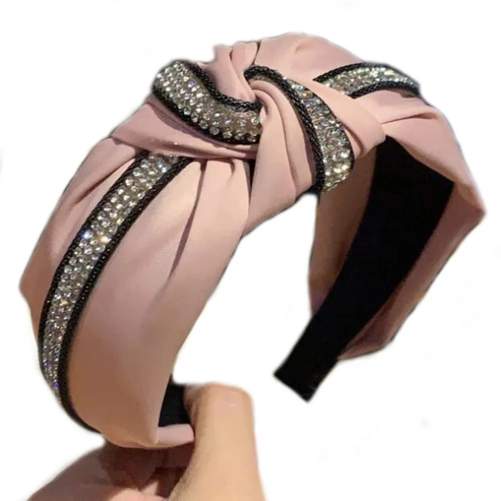 Brillabenny Елегантний Святковий Обруч на голову Рожевий, фото №1