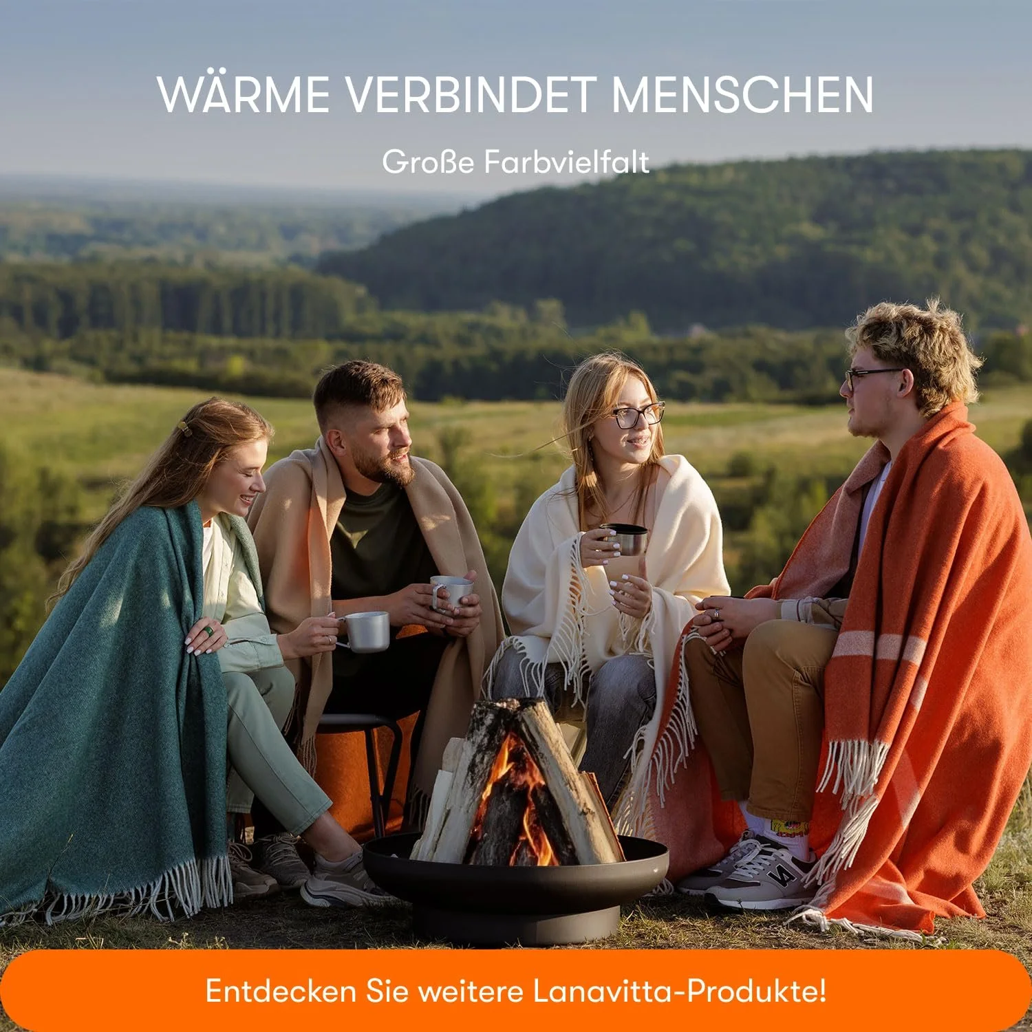 Плед Lanavitta Leon Шерстяной - Покрывало - 100% шерсть из Австралии, Теплый плед на диван - Желтый - 140 x 200 см, фото №3