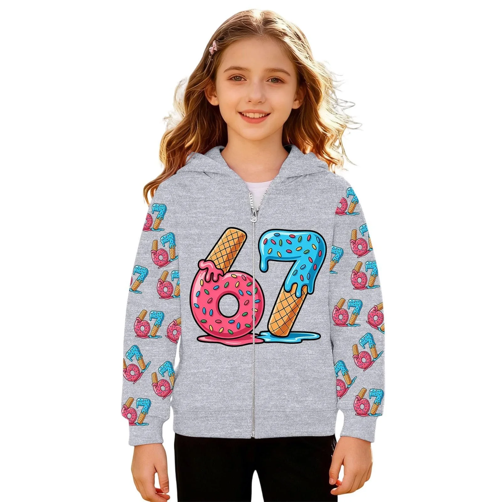 Худи Generisch Подростковый Девичий Капюшон Пуловер Повседневный Удобный Модный Мальчиковый Свитшот Детский Капюшон Пуловер Уютный Мягкий Флис Теплый Дышащий На Каждый День Лонгслив Толстовка, фото №6