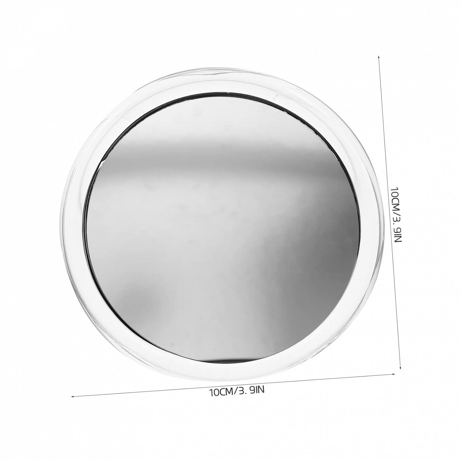 Зеркало Angoily 5St Lupe С закругленными краями круглое ручное Зеркало косметическое маленькое с круглой лупой стекло дорожное с присоской pp, фото №7