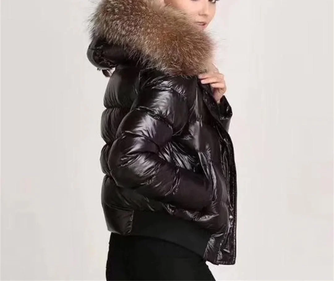 Парка Tdvcpmkk с большим меховым воротником, короткая, женская, зимняя, теплая, элегантная, свободная, фото №3 Парка Tdvcpmkk с большим меховым воротником, короткая, женская, зимняя, теплая, элегантная, свободная, фото №3