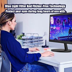 Монітор docooler Ultra Thin LED 20 дюймів з високою прозорістю для захисту очей з роздільною здатністю 1440 x 900 час відгуку 1 мс сумісний з інтерфейсом VGA synthetic.ua - Фото 1