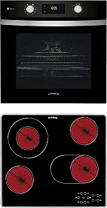 Вбудована духова шафа + варильна поверхня Privileg BAKO Turn&Go Steam 500 Silver - Фото 1