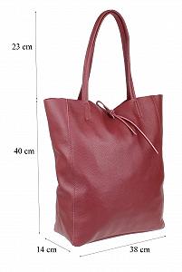 Женская сумка с открытым верхом из натуральной кожи Girly Handbags synthetic.ua - Фото 1