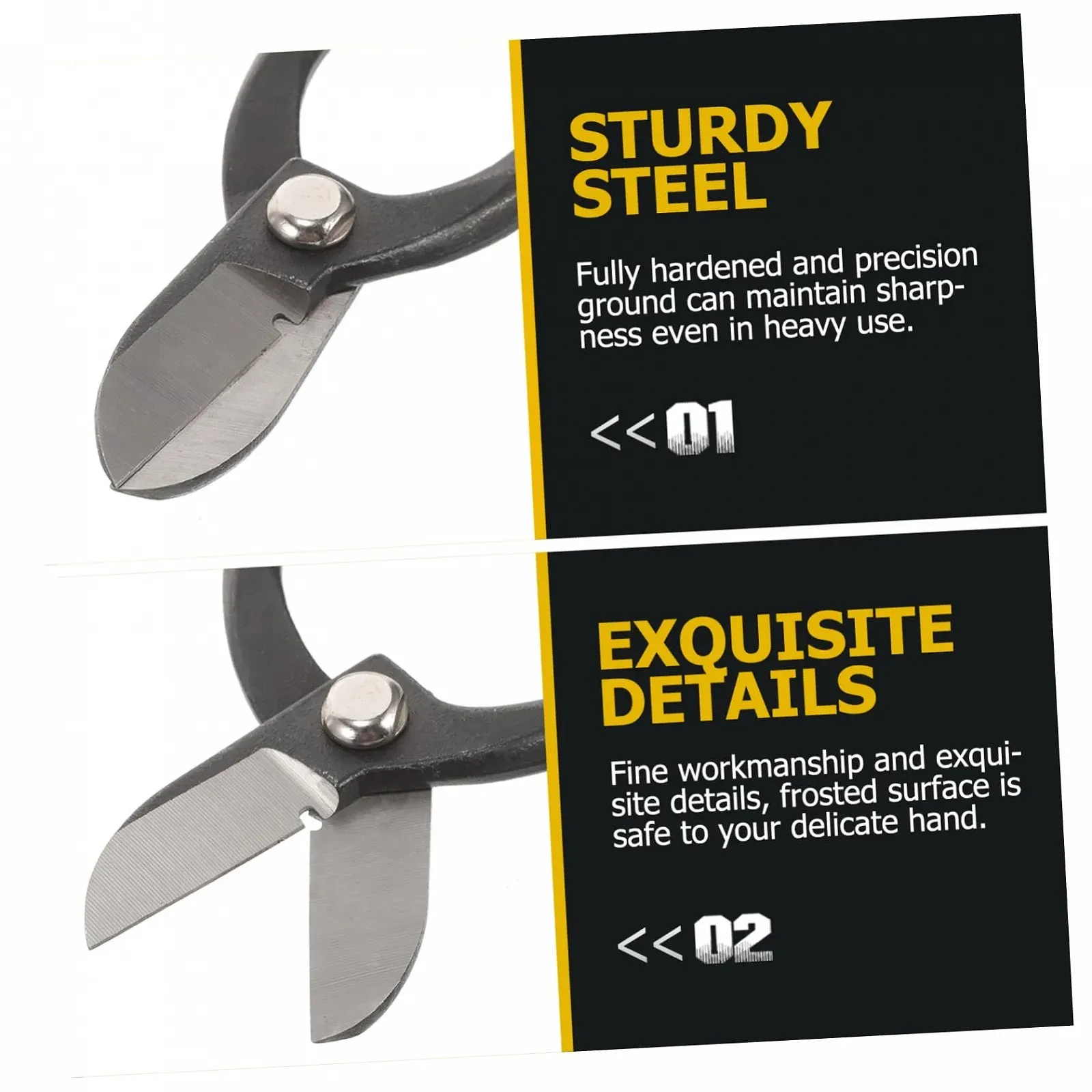 Секатор Happyyami Bypass Steel Чорний, фото №5