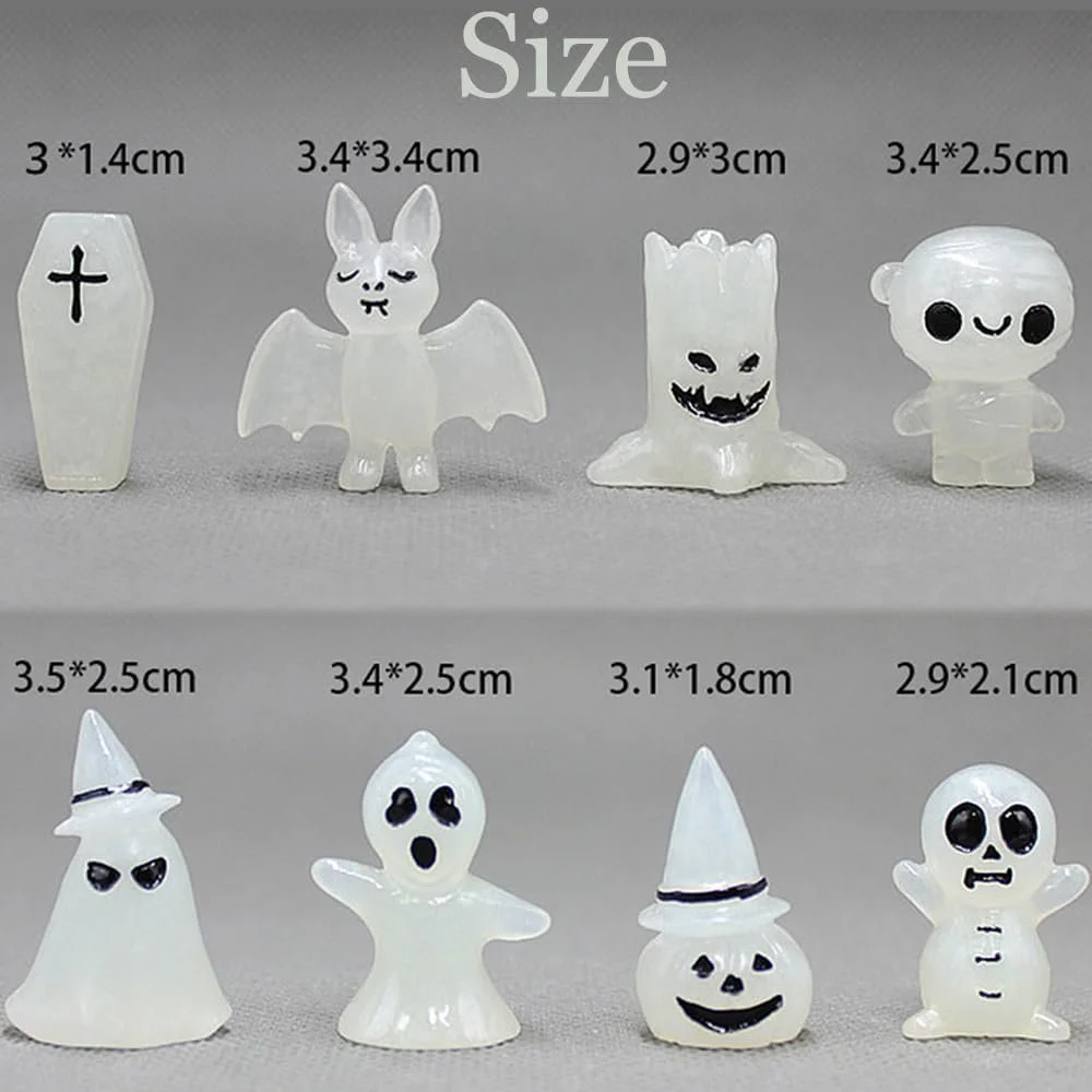 Фігурки WIDEBG Luminous Tree Elves Doll Мініатюрний Резиновий Орнамент Luminous Forest Spirits Magic Halloween Decoration Міні, фото №2