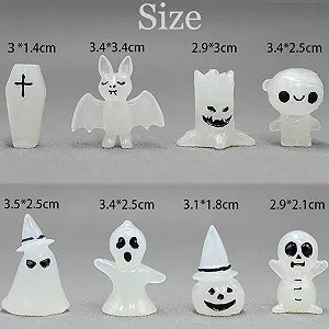 Фігурки WIDEBG Luminous Tree Elves Doll Мініатюрний Резиновий Орнамент Luminous Forest Spirits Magic Halloween Decoration Міні synthetic.ua - Фото 1