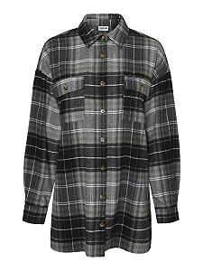 Сорочка-куртка Noisy may Nmflanny L/S Long Shacket Bg Noos Жіноча - Фото 1