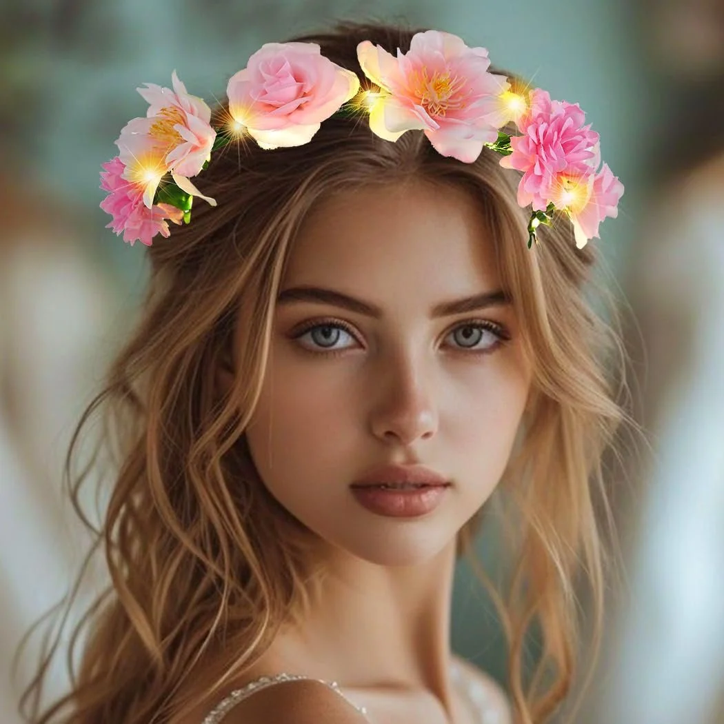 Вінок для волосся Zoestar Світлодіодний, фото №3