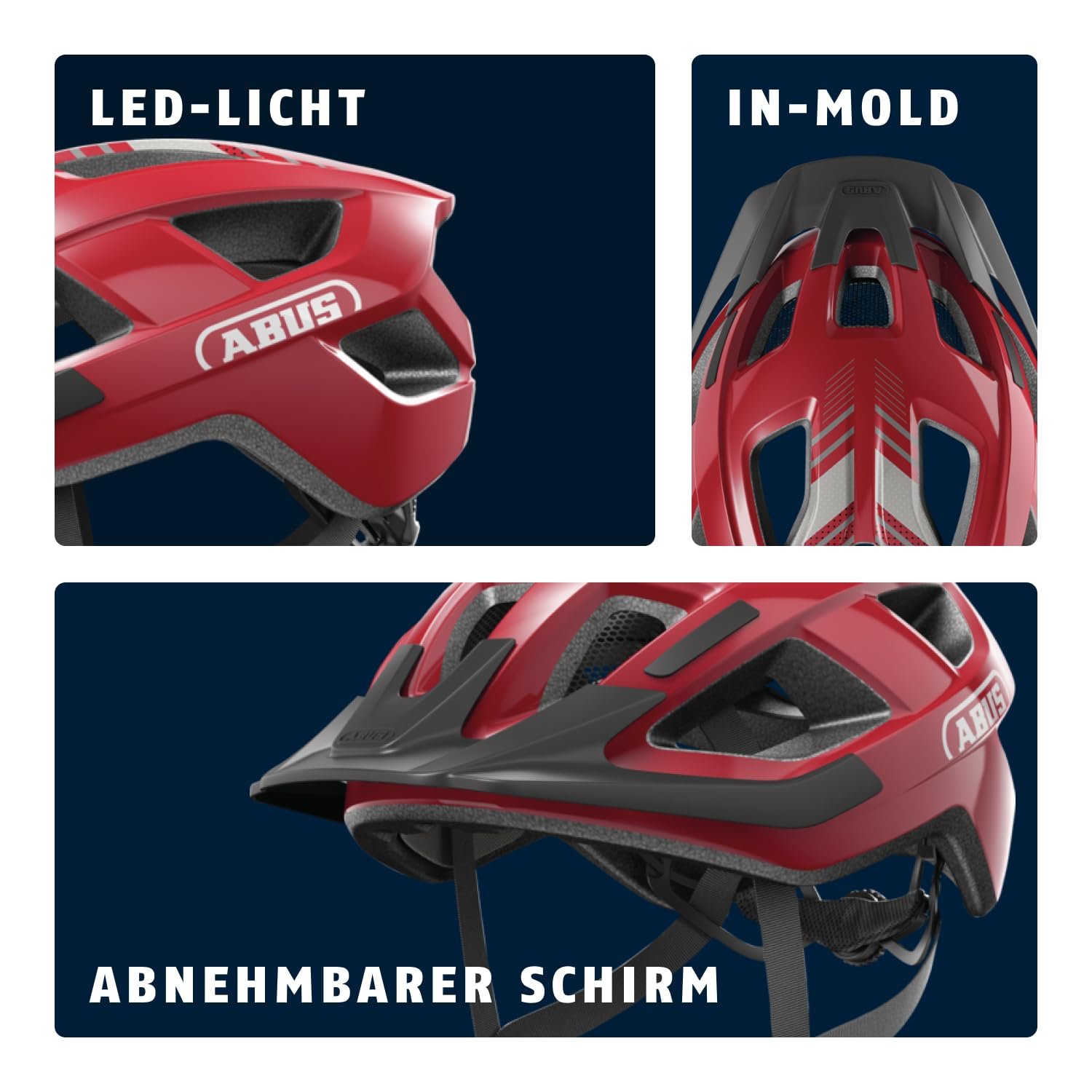Шолом ABUS Aduro 3.0 LED Велосипедний - Міський, спортивний - З заднім ліхтарем - Для чоловіків та жінок, фото №4