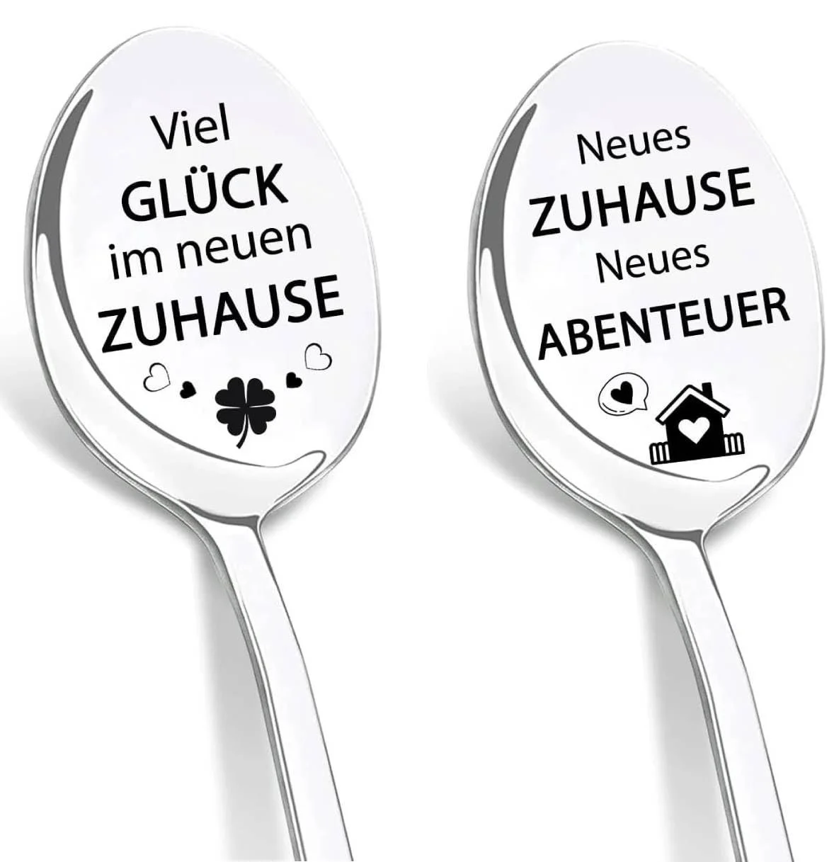 Ложка кавова з гравіюванням Housewarming Gift, набір 2 шт., фото №1