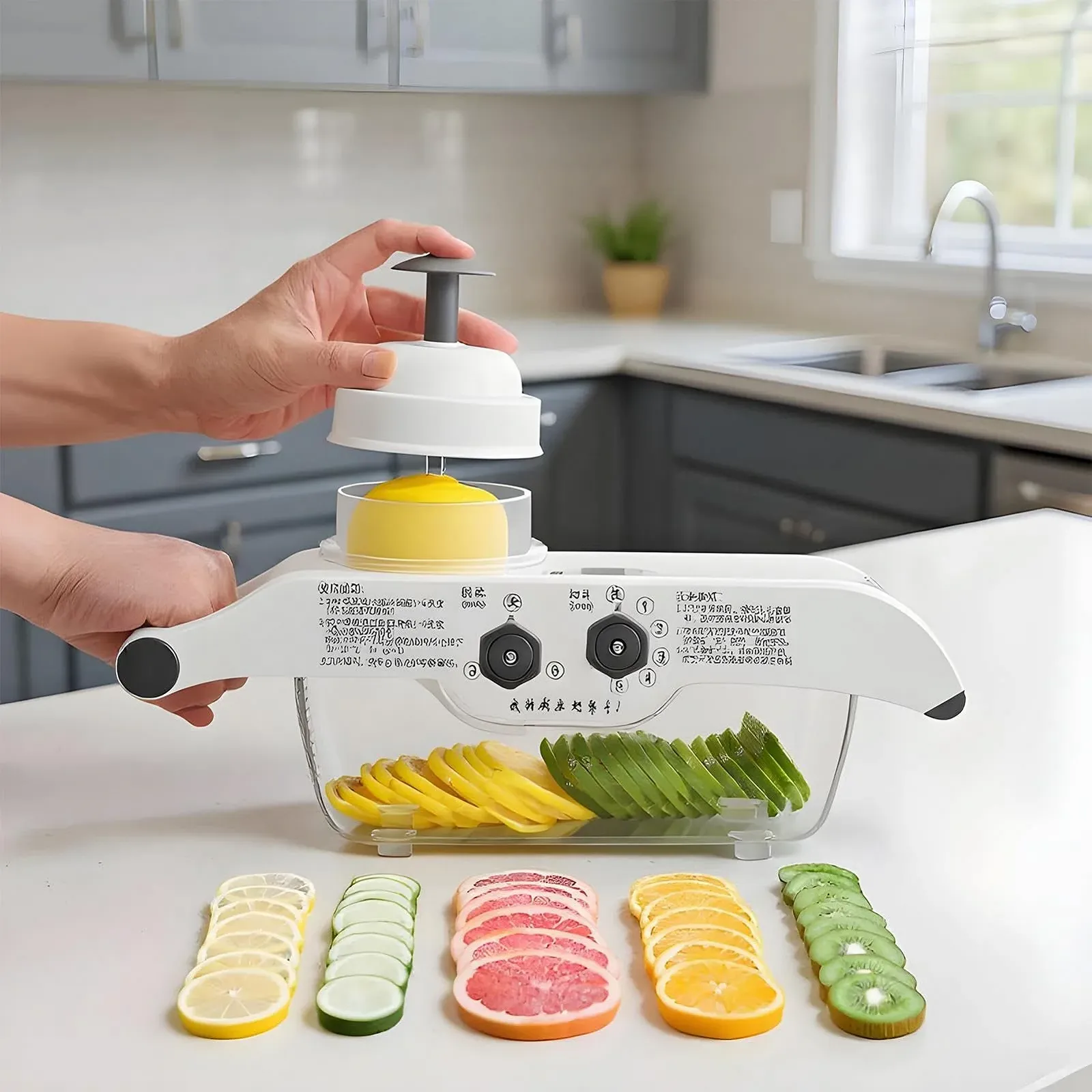 Овощерезка для кухни, 5 уровней с контейнером, фото №2