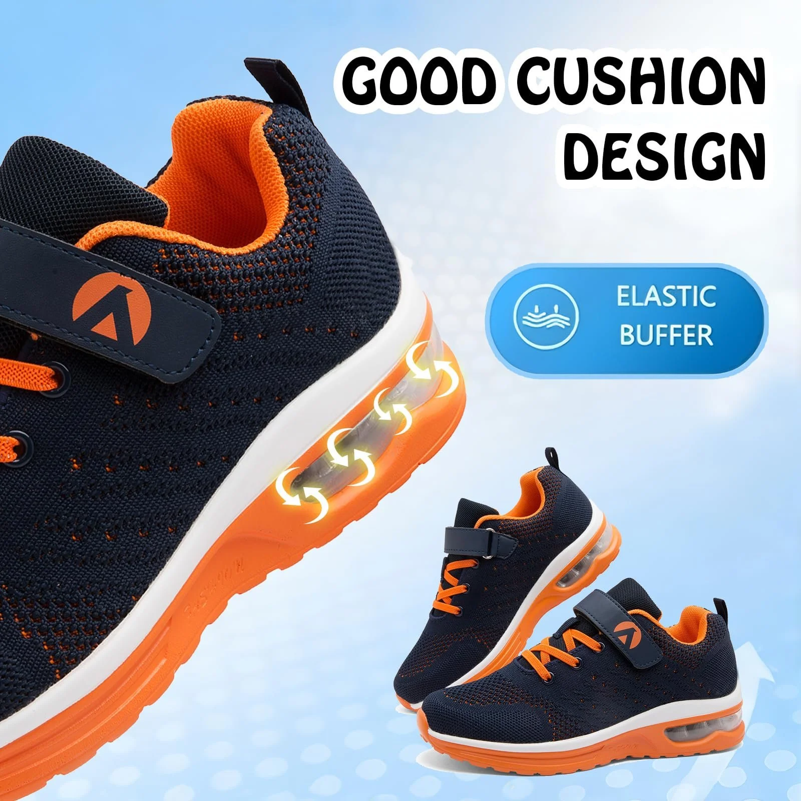 Кроссовки Детские Спортивные Легкие Дышащие Теннисные Школьные Для Бега Размер 30-39, фото №5