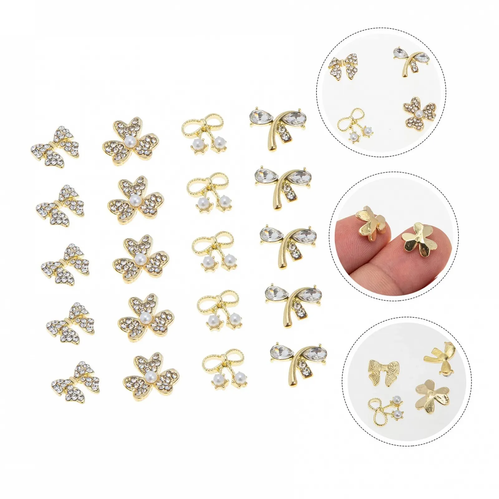 Beavorty Хрест, золоті стрази, діамантові прикраси, металеві перли, 3D сплав, набірук, фото №6