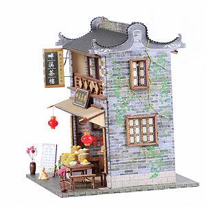 Конструктор HEMOTON 1 Piece Tea House The Edith Eger Miniature House Декор Іграшковий Будинок Модель Крафтова Дерев'яна - Фото 1