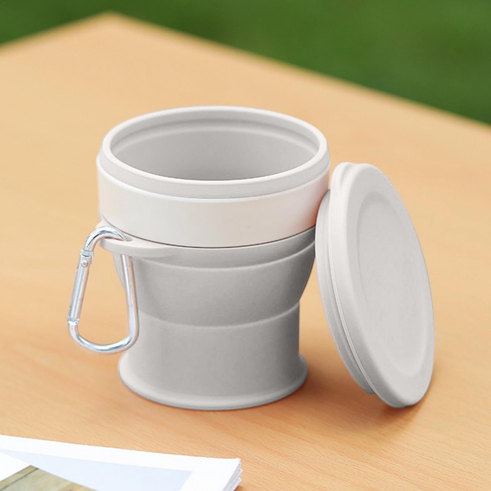 Складная кемпинговая кружка 250 мл, силиконовая телескопическая кемпинговая кружка - многоразовая портативная кружка, фото №8