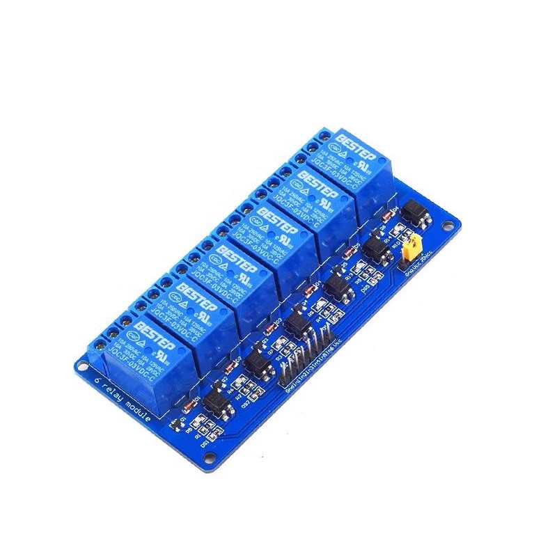 Релейний модуль 6-канальний з опторозвізкою 10А, фото №1