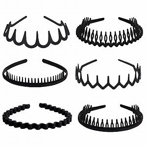 Набор пластиковых обручей для волос 6шт. - Фото 1