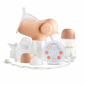 Электрический молокоотсос Annabella с симуляцией языка 9 уровней BPA-Free 140 мл Bottle Compact Set - Фото 1