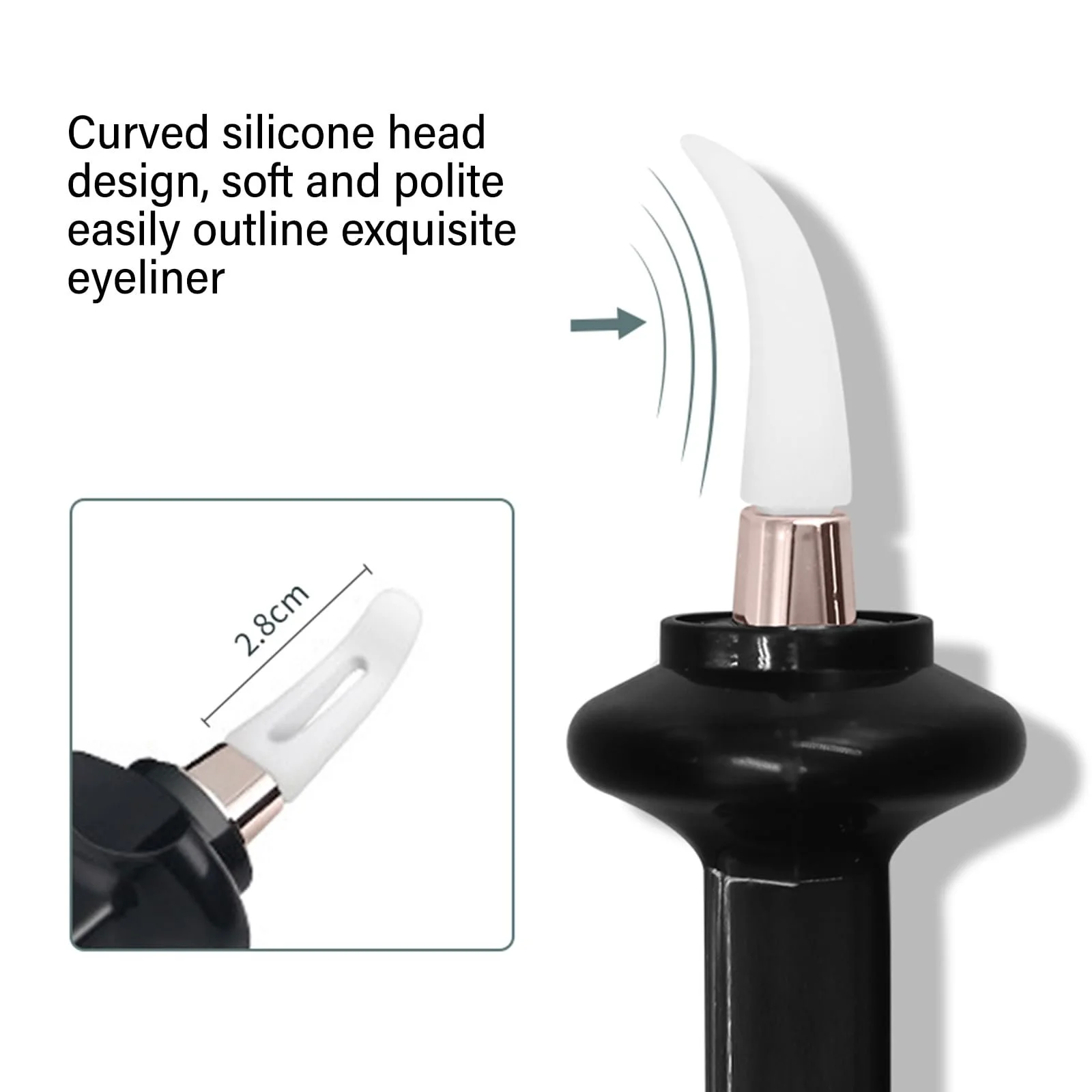 Точний Силіконовий Аплікатор для Підводки, багаторазовий, фото №3