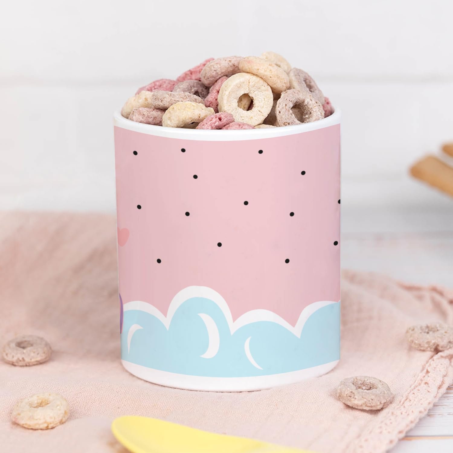 Небиткий Пластиковий Кухоль Wanapix з Іменем Персоналізований Кухоль 325 мл Єдиноріг, фото №2