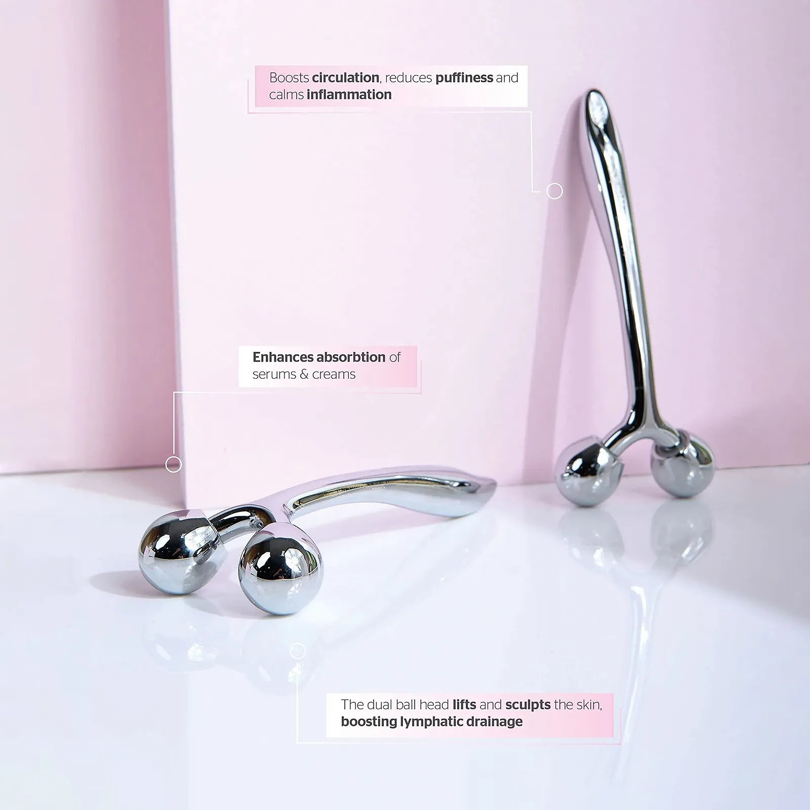 Ролик Brushworks цинковий для обличчя моделюючий, фото №2