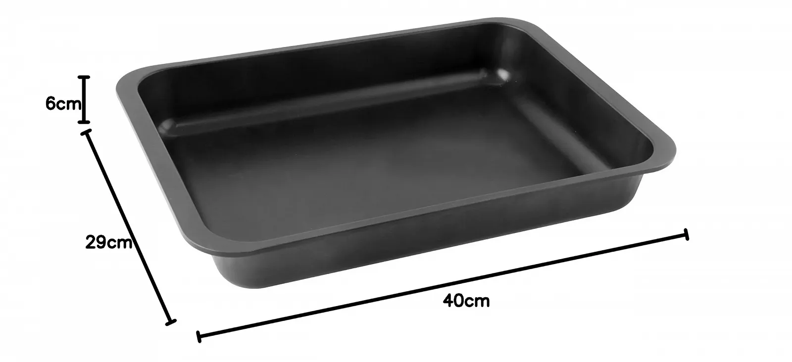 Форма для випікання Zenker Special Cooking 40x29x6 cm Емальована Black, фото №2